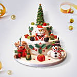 Santa Wonderland Christmas Cake