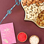 Sneh American Diamond Elegant Rakhi & Mix Nuts