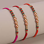 Sneh Gleaming Pearls Rakhi Set