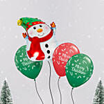 Snowman and Merry Christmas Balloon Set