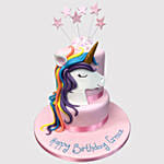 Starry Unicorn Marble Cake