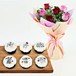Sweetness of Love Cupcakes n Roses