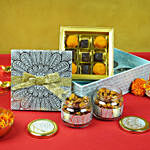 Sweets n Dry Fruits Diwali Wishes Box