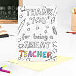 Thank You Teacher Greeting Card