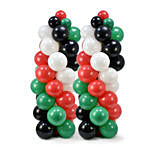 UAE Flag Color Balloons Stand