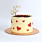 With Love Butter Cream Fondant Red velvet Cake
