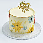 Womens Day Special Red Velvet Floral Cake