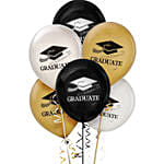 6 Pcs Assorted Graduation Balloons