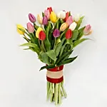 25 Vibrant Tulips Bunch