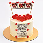 50 Reason To Love You Cake