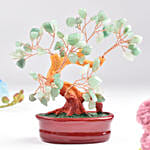 Aqua Green Stone Wish Tree