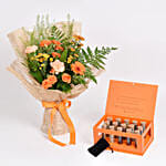 Aurora Flower Bouquet and Premium Tea Box