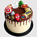 Avengers Birthday Marble Cake