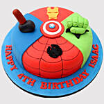 Avengers Special Fondant Red Velvet Cake