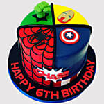 Avengers Suke Typerheroes Sign Cake Butterscotch