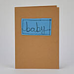 Baby Blue Handmade Greeting Card