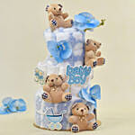 Baby Boy Happiness  Diaper Bouquet