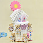 Baby Girl Happiness  Diaper Bouquet