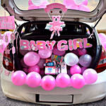 Baby Girl Welcome Car Decor