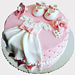 Baby Shower Fondant Marble Cake