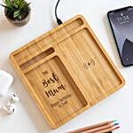 Bamboo Wireless Charger Station
