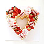 Beautiful Heart Shaped Chocolate Cake- 1 Kg