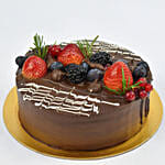 Berries Vegan Chocolate Cake 4 portion