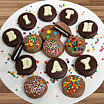 BIRTHDAY Belgian Chocolate Sandwich Cookies