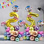 Birthday Numeric Double Balloon Arrangement