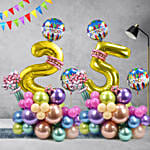 Birthday Numeric Double Balloon Arrangement