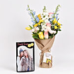 Brighter Days Bouquet and Personalised Caricature