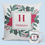 Cushion And Mug Personalised Combo