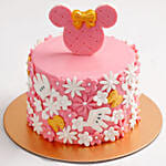 Cute Minnie Mouse First Birthday Cake