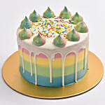 Delicious Rainbow Chocolate Cake 8 Portion