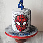 Designer Marble Cake Spiderman theme