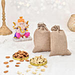 Dryfruits and Ganesha Idol