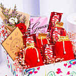 Treats Perfume and Flower Valentine Hamper