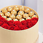 Red Roses and Rochers in a Box