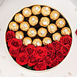 Red Roses and Rochers in a Box