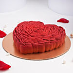 Bloomed Heart Chocolate Cake 8 Portion