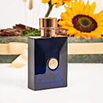 Versace Pour Oud Noir For Him with Sunflowers