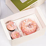 Mothers Day Bento Cake And Cupcakes Box