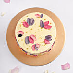 Purple & Pink Petals Chocolate Cake One Kg