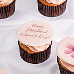 Womens Day Flower Cupcakes