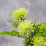 Green Flowers Beauty in Premium Vase