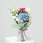 Appealing Roses N Hydrangea Bouquet