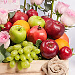 Fruits And Flowers Tray For Moms Love