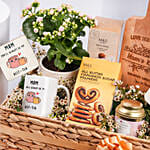 Plant And Snacks Hamper For Mum