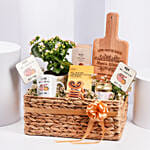 Plant And Snacks Hamper For Mum