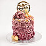 Rosy Birthday Red Velvet Cake